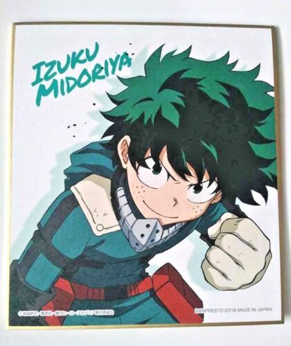 My Hero Academia Plus Ultra Autograph Shikishi Izuku Midoriya Deku