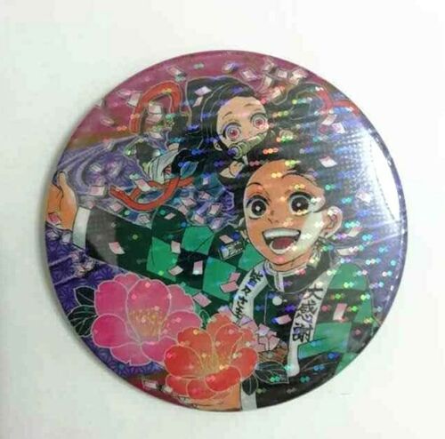 Kimetsu no Yaiba Can Badge Button Tanjiro Nezuko Kamado Hologram