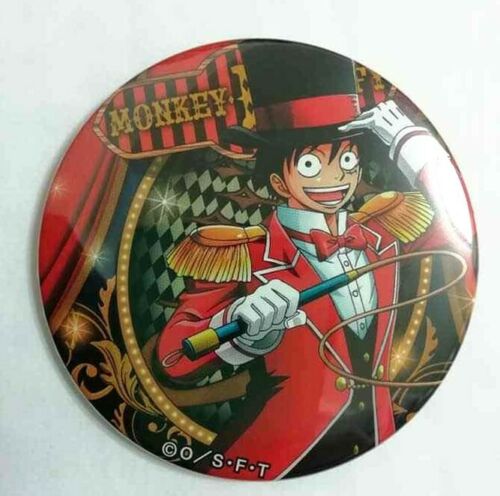 One Piece Yakara CIRCUS Can Badge Button Monkey D Luffy