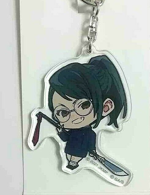 Jujutsu Kaisen Sorcery Fight Episode 0 Lawson Acrylic Keychain Strap Maki Zenin