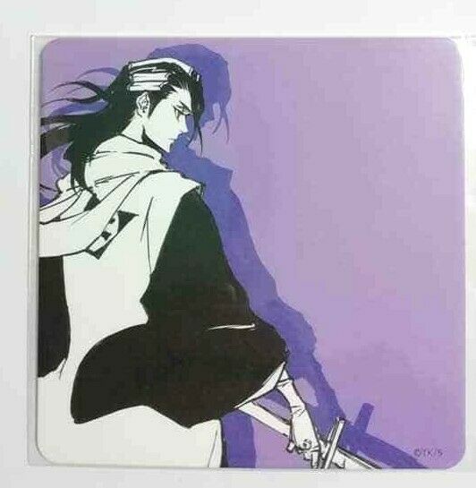 Bleach EX Genga Paper Art Coaster Collection Byakuya Kuchiki