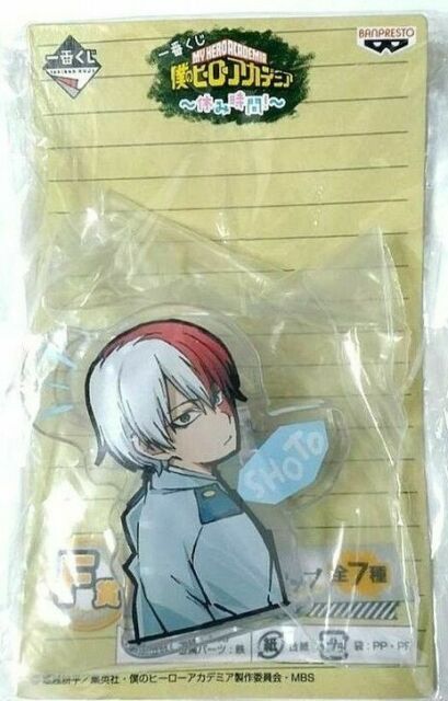 My Hero Academia Kuji Acrylic Clip Badge Button Shoto Todoroki