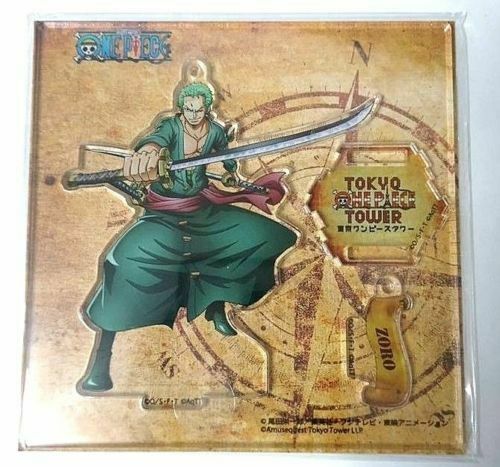 One Piece Acrylic Stand Roronoa Zoro Tokyo Tower Limited Gold ver
